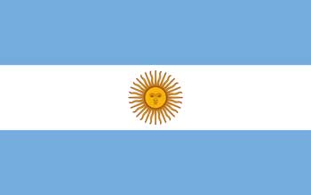 A photograph of the Argentine Flag.