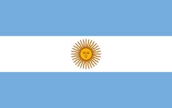 A photograph of the Argentine Flag.