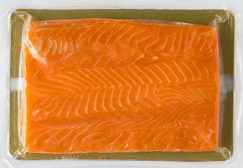 A image of package of salmon sheets with 8 60g sheets perpackage.